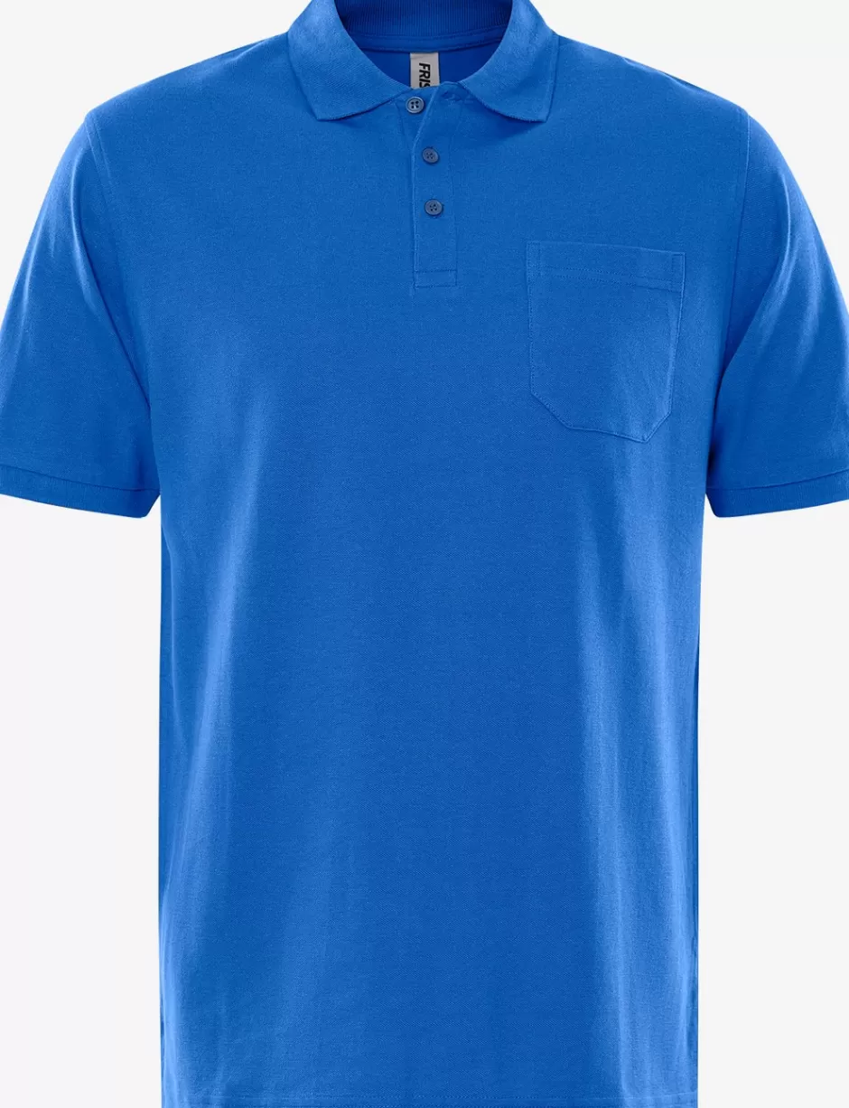 Clearance Fristads Acode Heavy Poloshirt K/Æ Med Brystlomme Kongeblå - 530