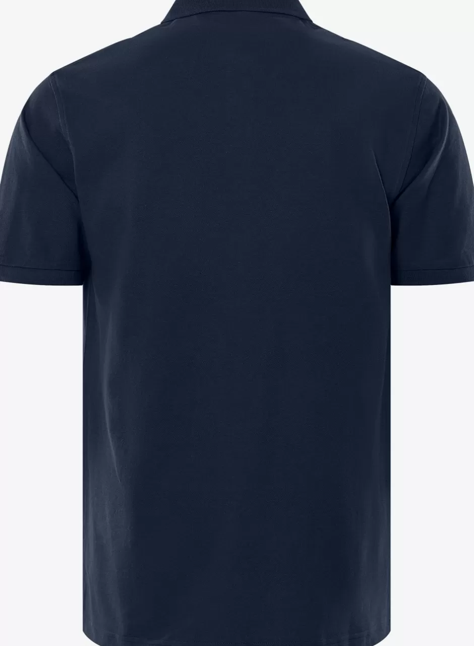 Store Fristads Acode Heavy Poloshirt K/Æ Med Brystlomme Mørk Marine - 544