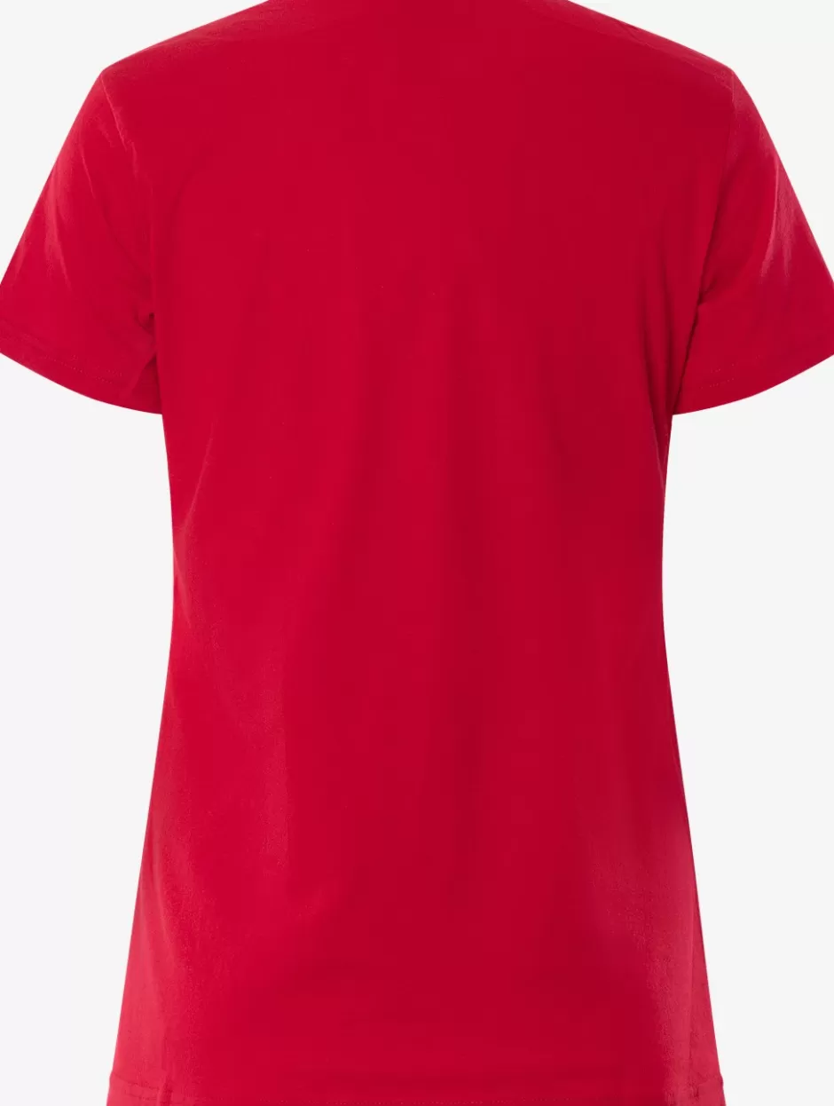 Best Sale Fristads Acode Heavy T-shirt, Dame Rød - 331