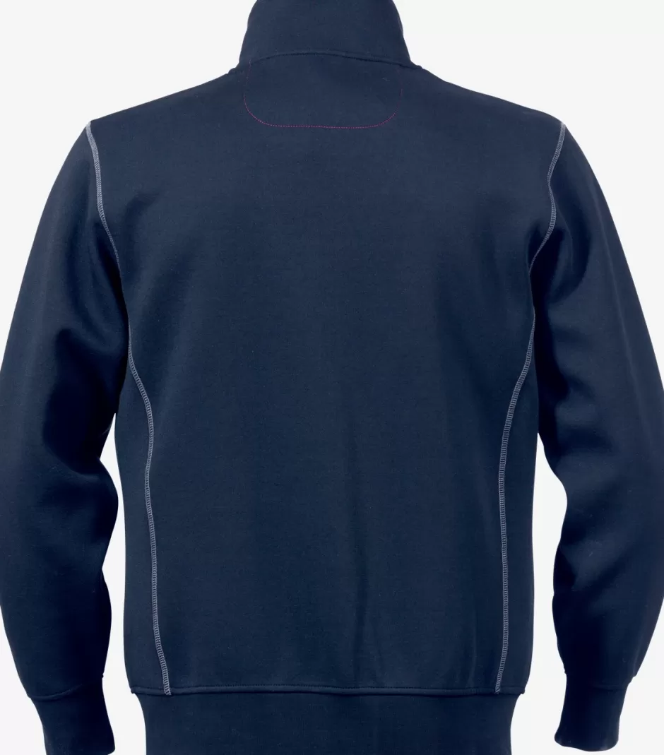 Sale Fristads Acode Sweatshirt Jakke, Herre Midnatsblå - 543