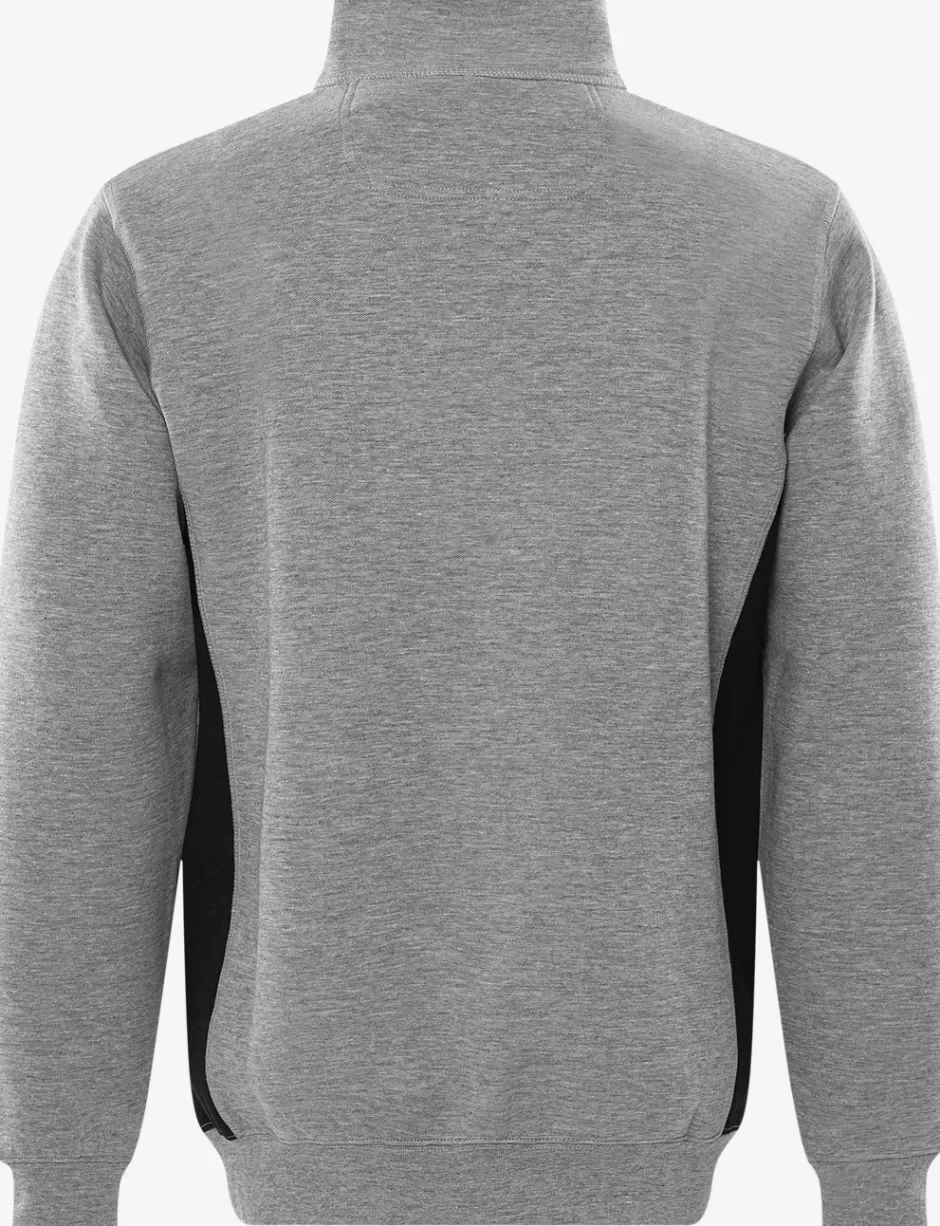 Cheap Fristads Acode Sweatshirt Med Lynlås Gråmeleret - 910