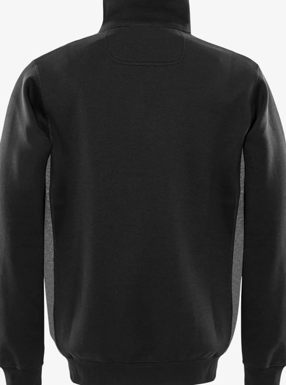 Store Fristads Acode Sweatshirt Med Lynlås Sort - 940