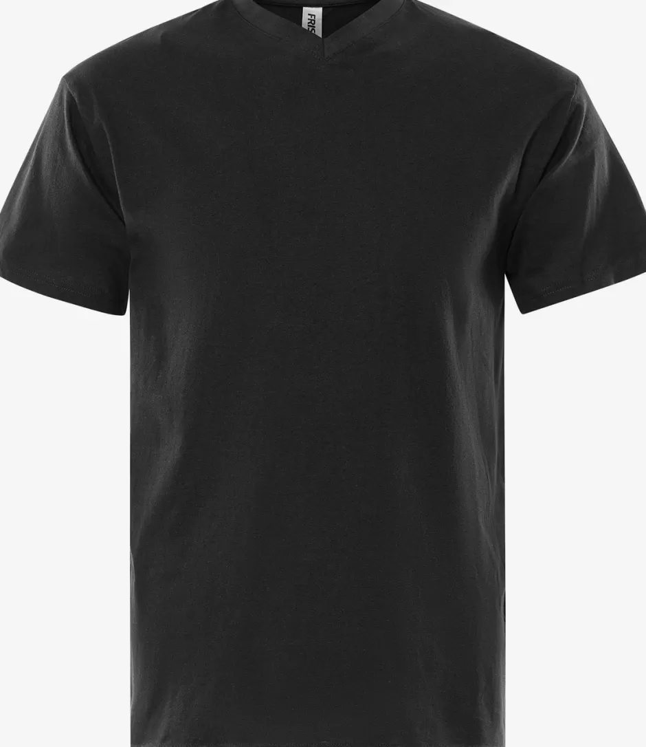 Sale Fristads Acode T-shirt Med V-udskæring Sort - 940