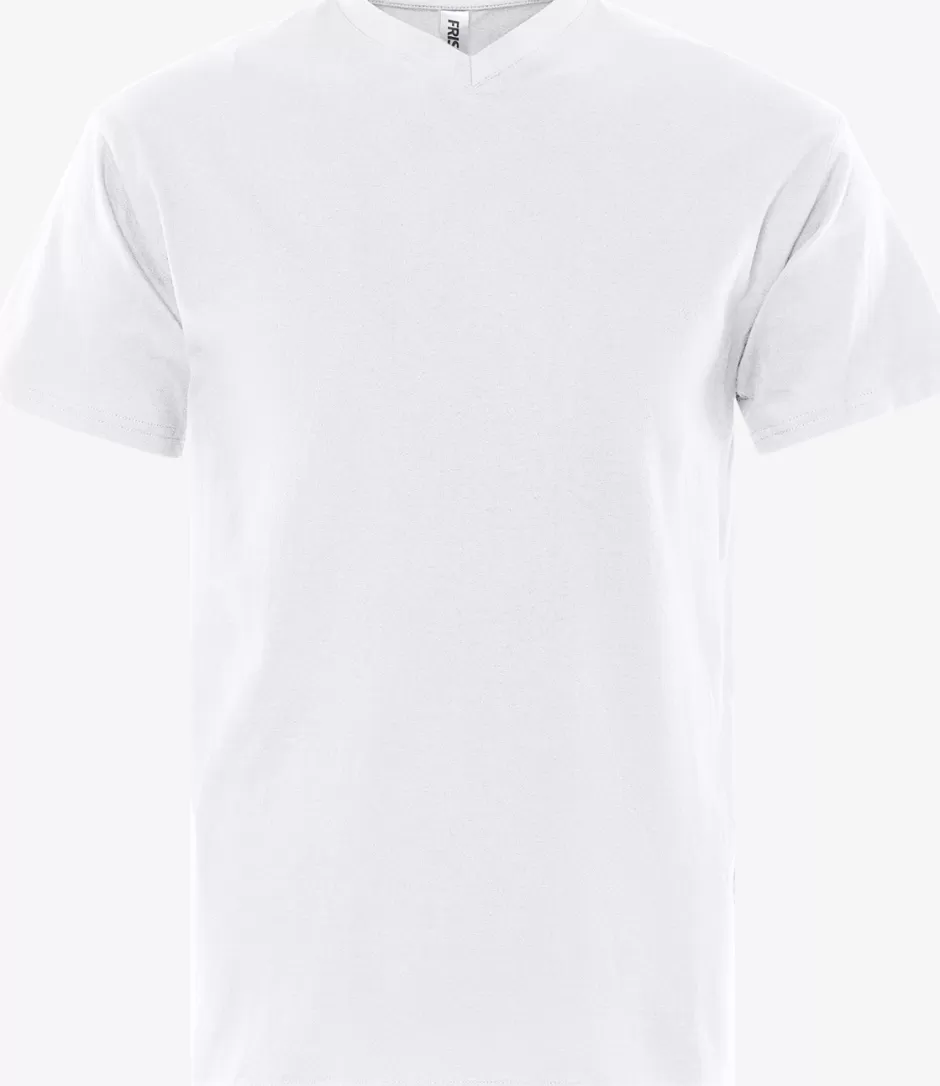 Cheap Fristads Acode T-shirt Med V-udskæring Hvid - 900