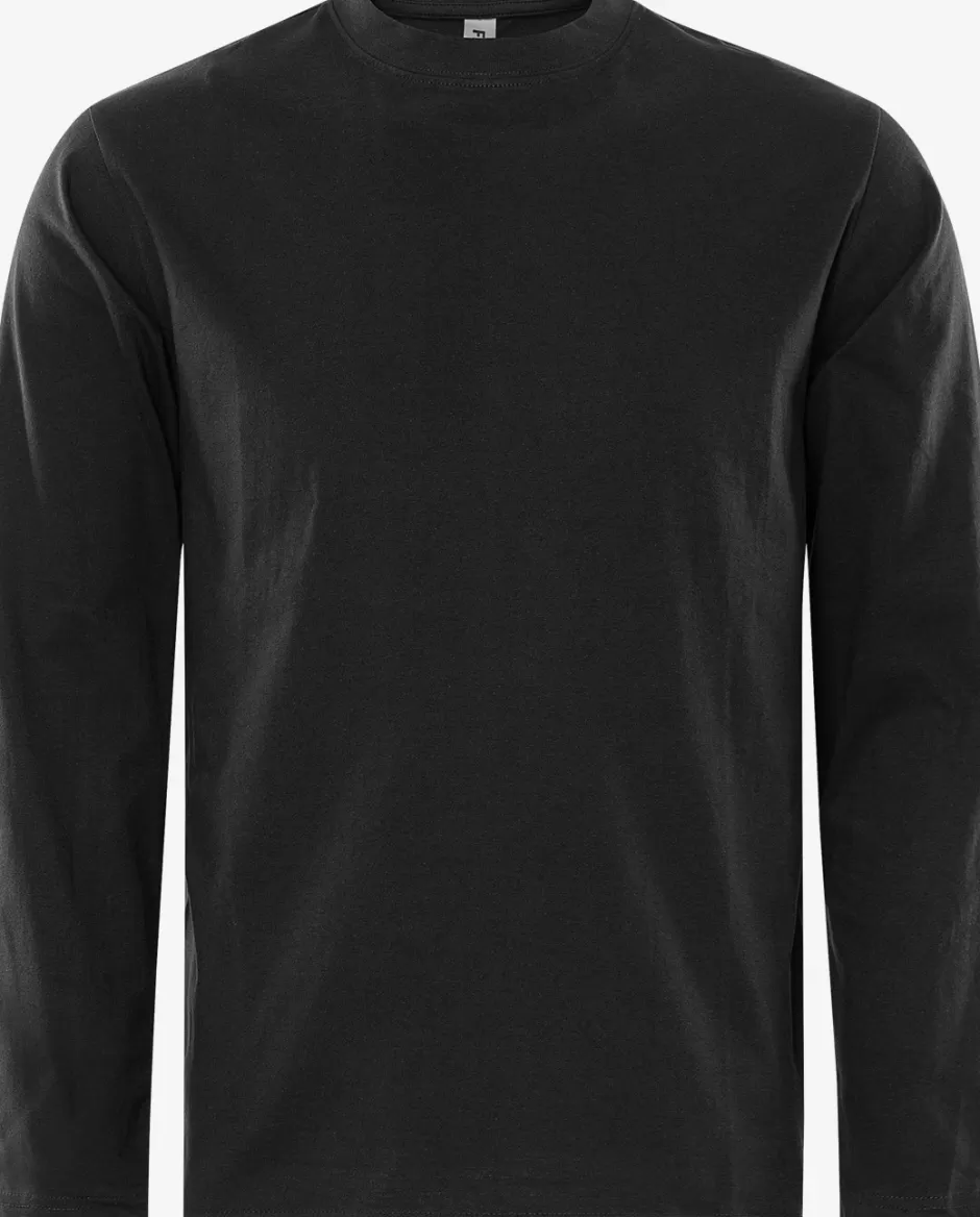 Best Sale Fristads Acode Tung T-shirt Med Lange ærmer Sort - 940