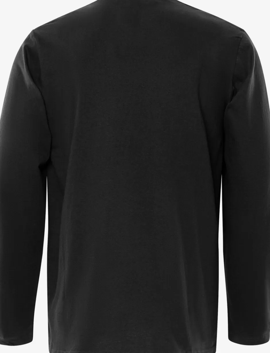 Best Sale Fristads Acode Tung T-shirt Med Lange ærmer Sort - 940