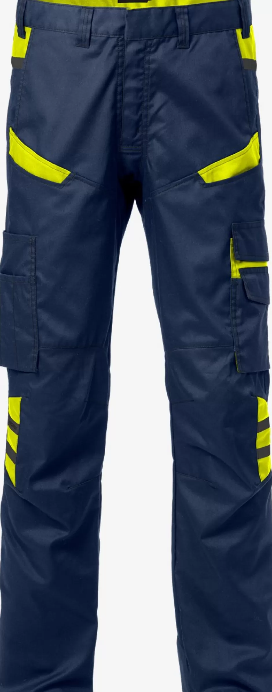 Fashion Fristads Bukser 2552 Marine/Hi-Vis gul - 556