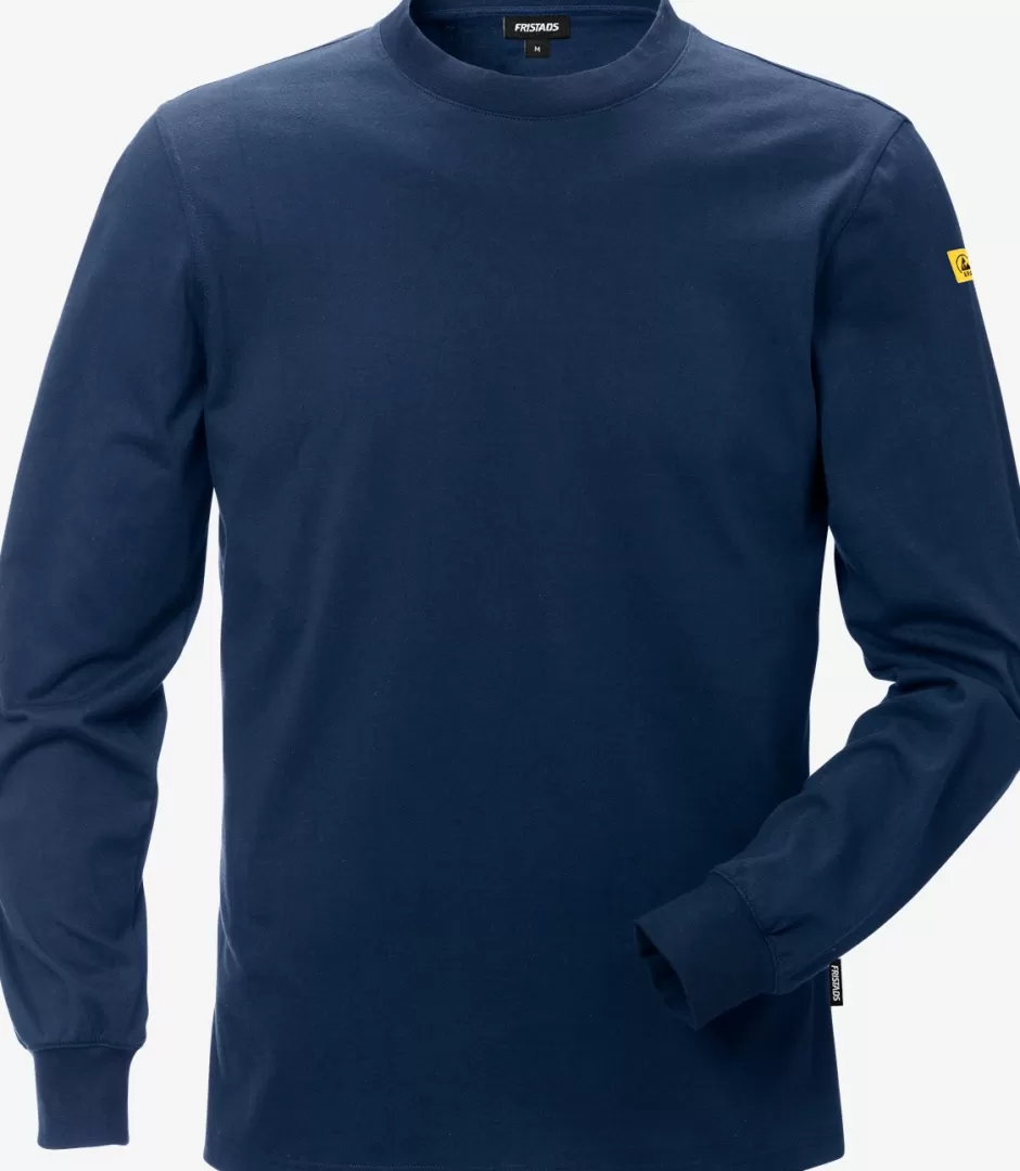 Hot Fristads ESD Langærmet T-shirt 7082 Marine - 540