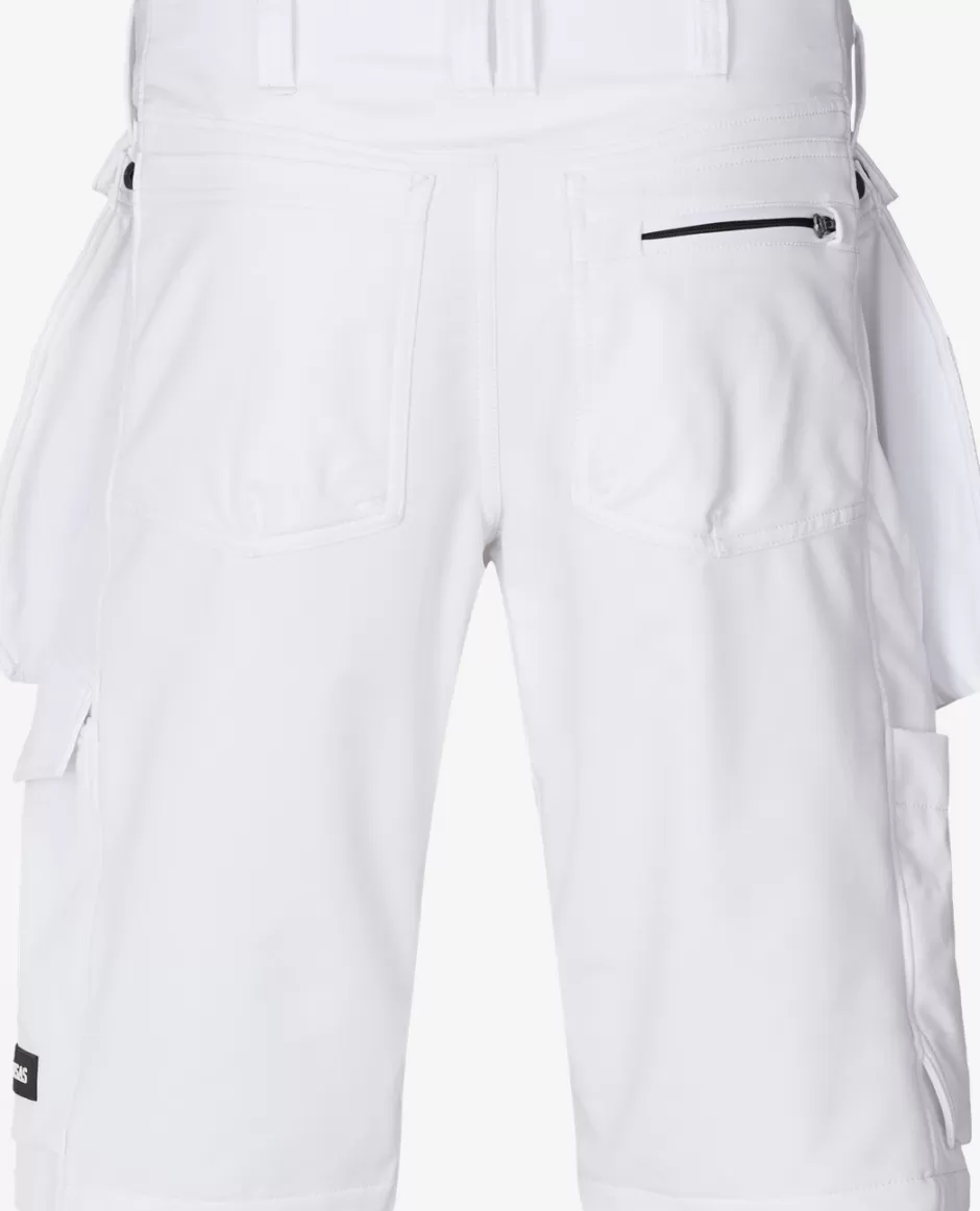 Best Sale Fristads Evolve Stretch Håndværkershorts Hvid - 900