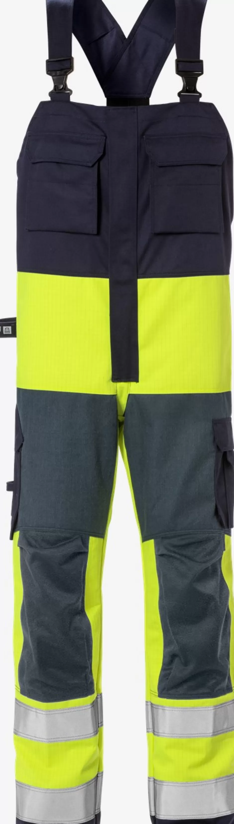 Discount Fristads Flame Hi Vis Overalls Kl.2 1584 FLAM Hi-Vis gul/Marine - 171