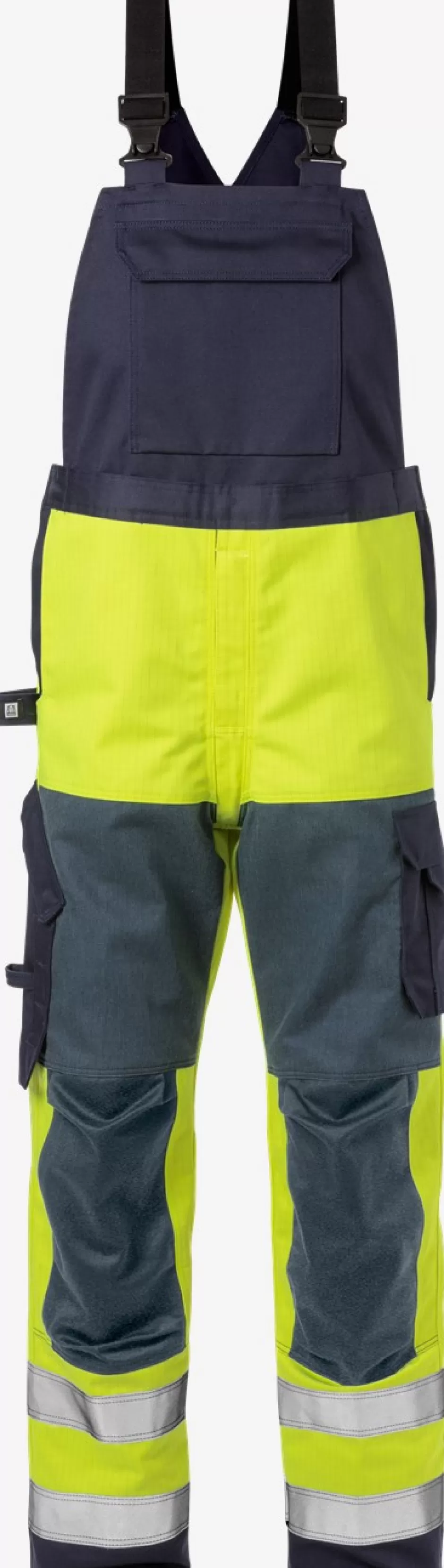 Sale Fristads Flame Hi Vis Overalls Kl.2 1585 FLAM Hi-Vis gul/Marine - 171