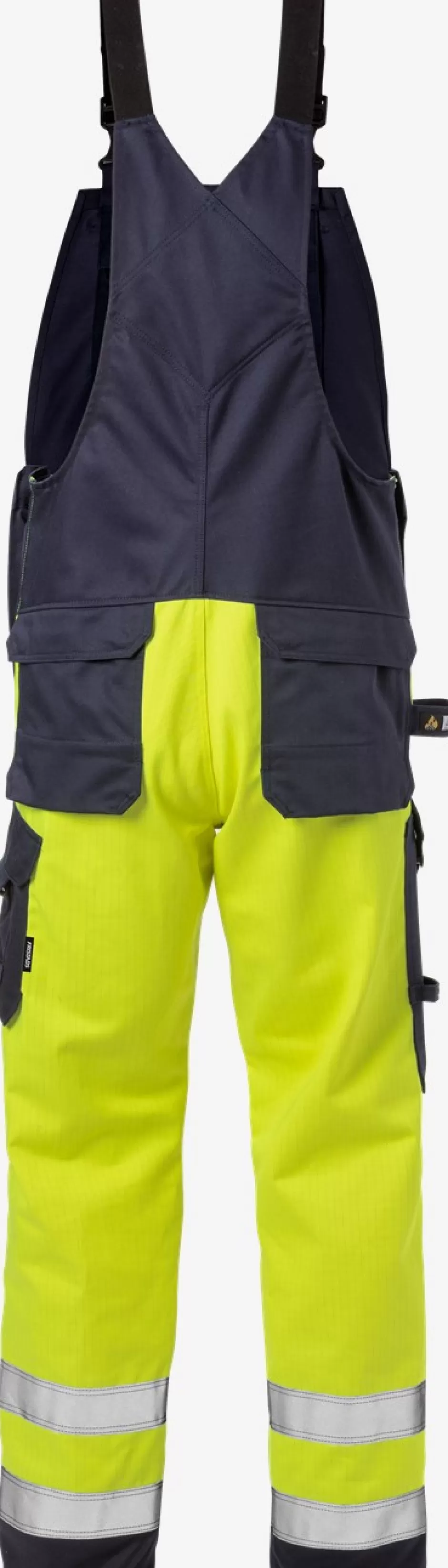 Sale Fristads Flame Hi Vis Overalls Kl.2 1585 FLAM Hi-Vis gul/Marine - 171