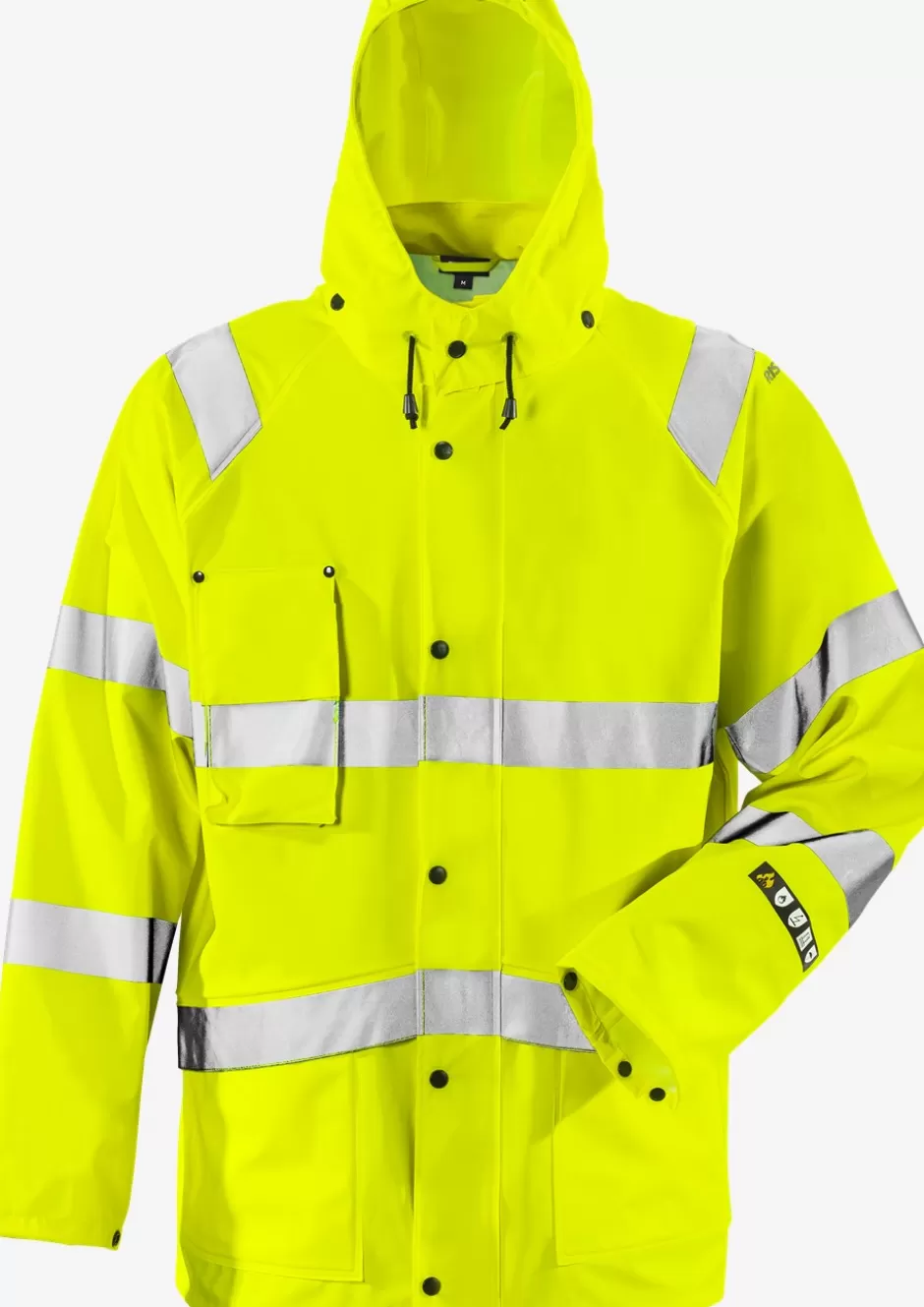 Sale Fristads Flame Hi Vis Regnjakke Kl.3 4845 RSHF Hi-Vis gul - 130