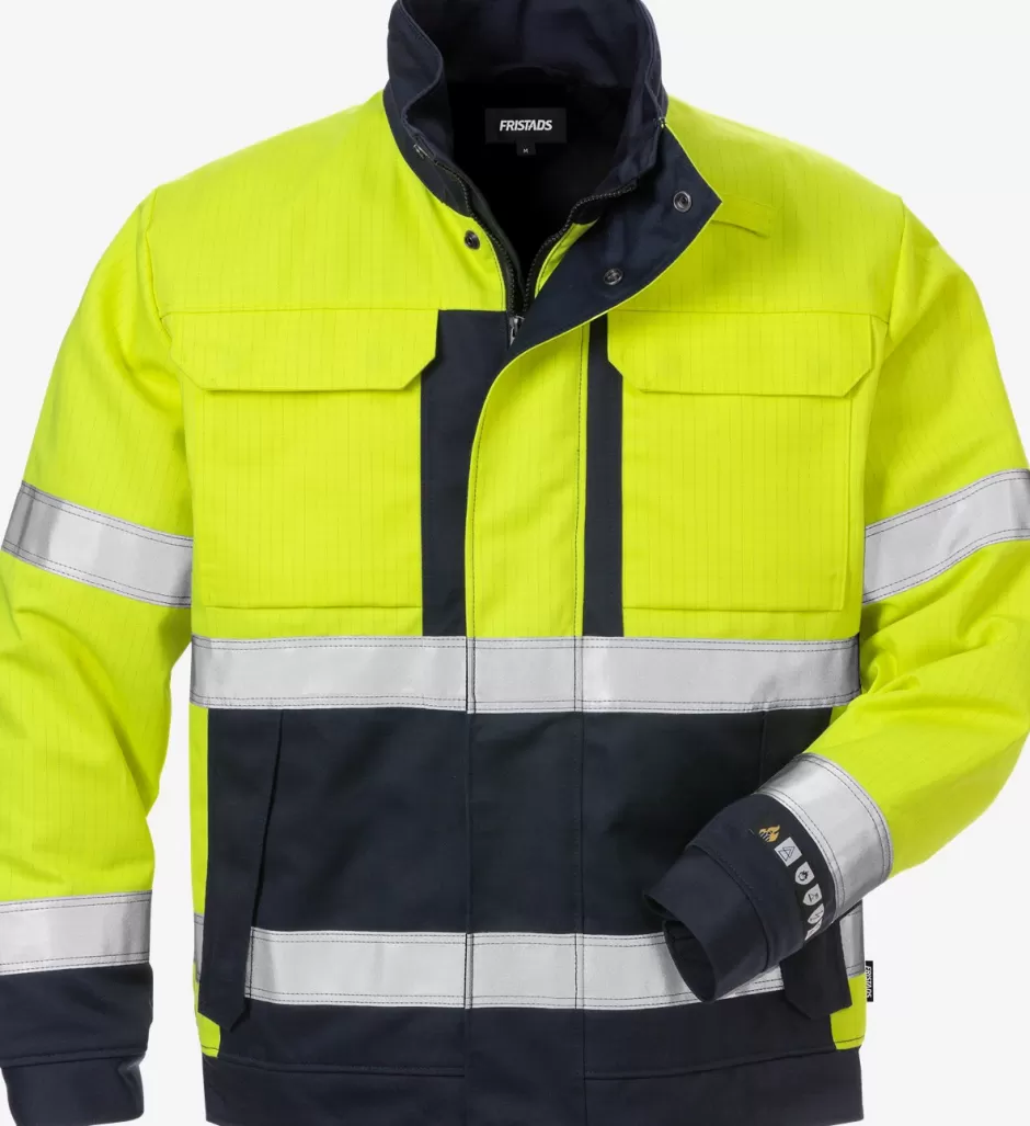 Hot Fristads Flame Hi Vis Vinter Jakke Kl. 3 4588 FLAM Hi-Vis gul/Marine - 171