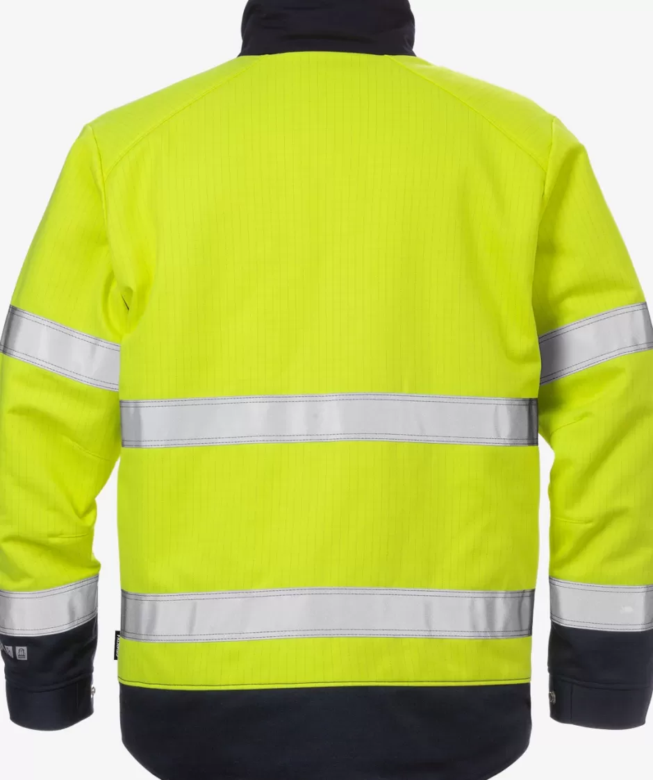 Hot Fristads Flame Hi Vis Vinter Jakke Kl. 3 4588 FLAM Hi-Vis gul/Marine - 171