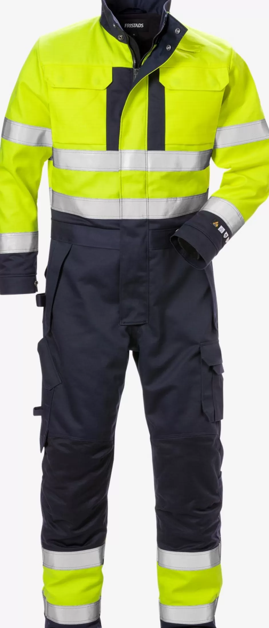 Discount Fristads Flame Hi Vis Vinter Kedeldragt Kl. 3 8088 FLAM Hi-Vis gul/Marine - 171