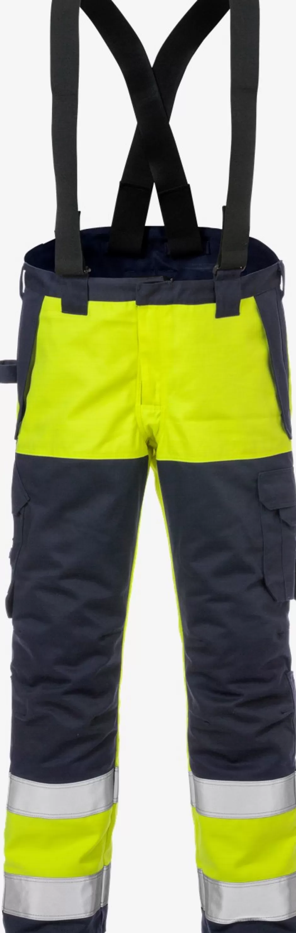 New Fristads Flame Hi Vis Vinterbukser Kl. 2 2588 FLAM Hi-Vis gul/Marine - 171