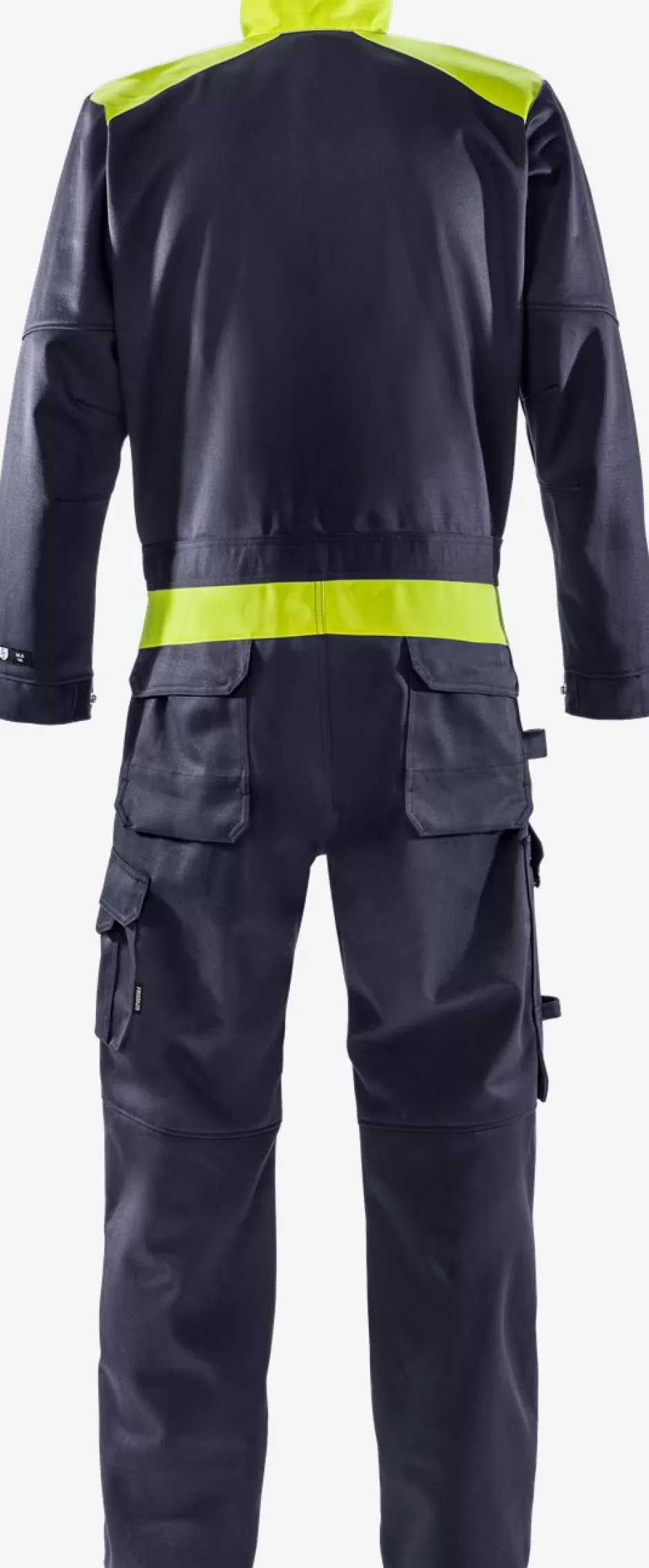 Fashion Fristads Flame Svejse Kedeldragt 8044 WEL Marine/Hi-Vis gul - 556