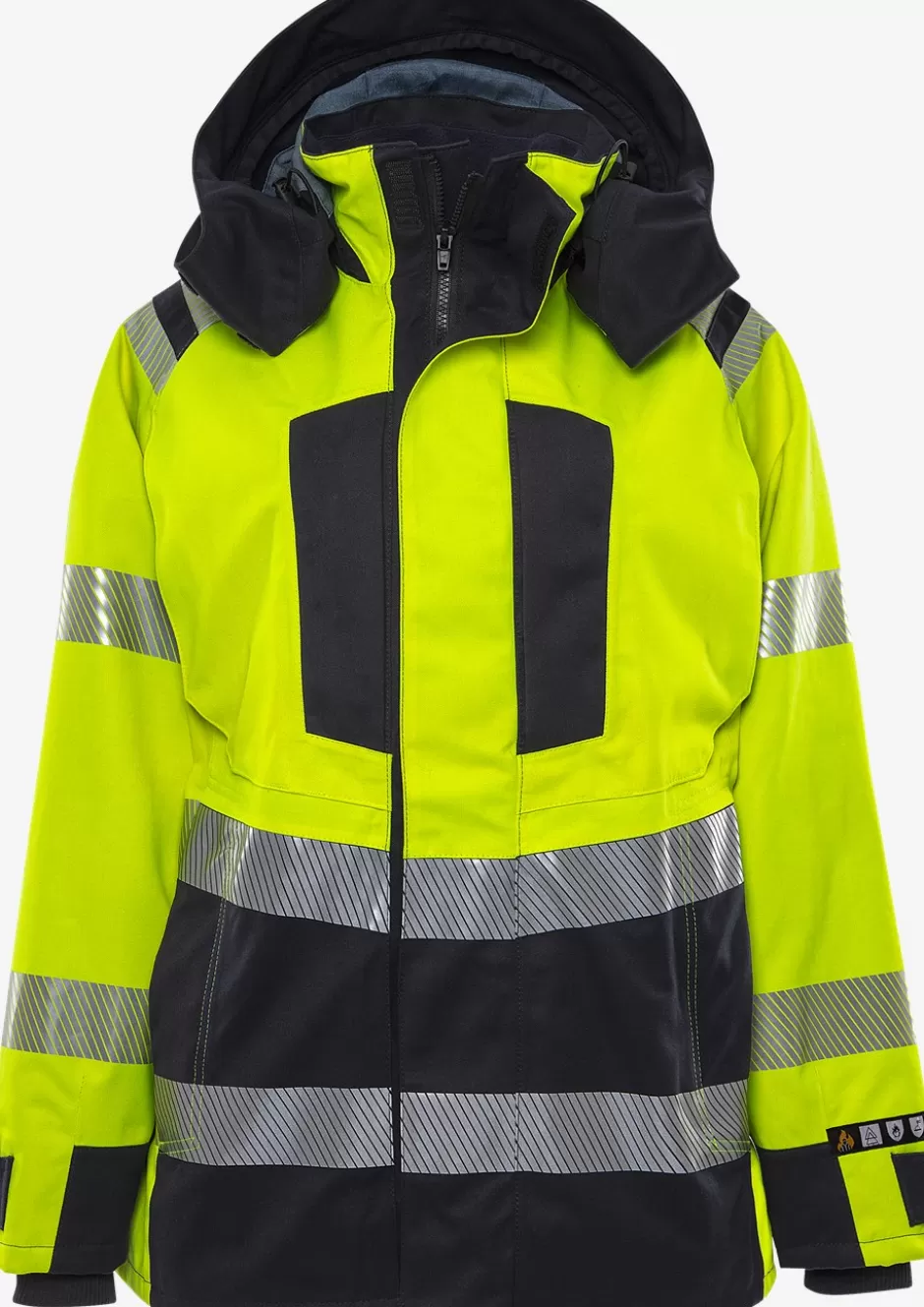 Best Sale Fristads FLAMESTAT® Hi Vis Airtech®-skaljakke Dame Klasse 3 4526 ATHR Hi-Vis gul/Marine - 171