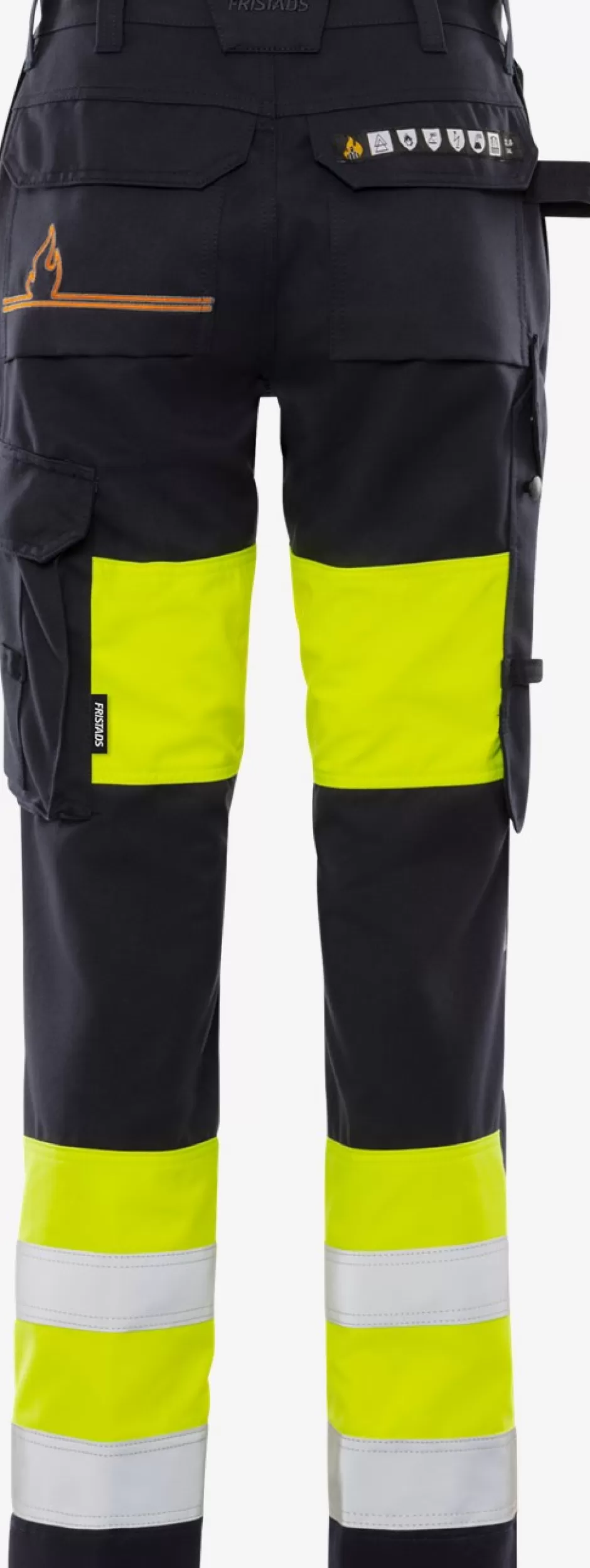 Best Fristads Flamestat Hi Vis Bukser Dame Kl.1 2776 ATHS Hi-Vis gul/Marine - 171