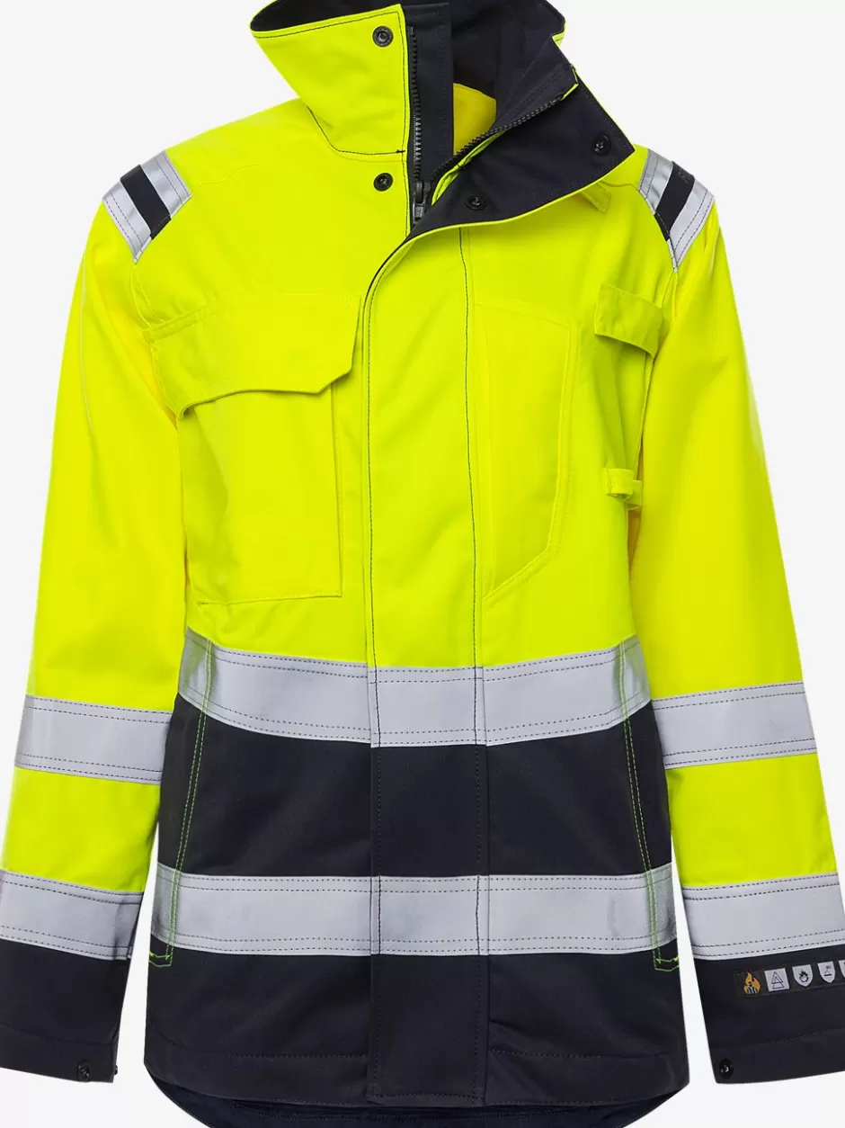 Outlet Fristads Flamestat Hi Vis Jakke Dame Kl.3 4275 ATHS Hi-Vis gul/Marine - 171