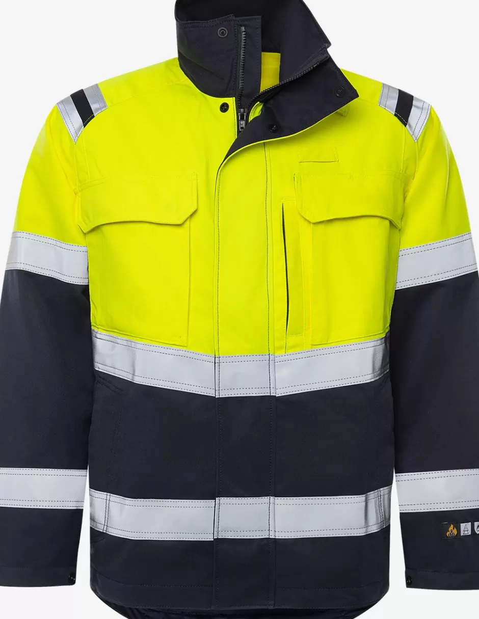 Best Sale Fristads Flamestat Hi Vis Jakke Kl.2 4176 ATHS Hi-Vis gul/Marine - 171