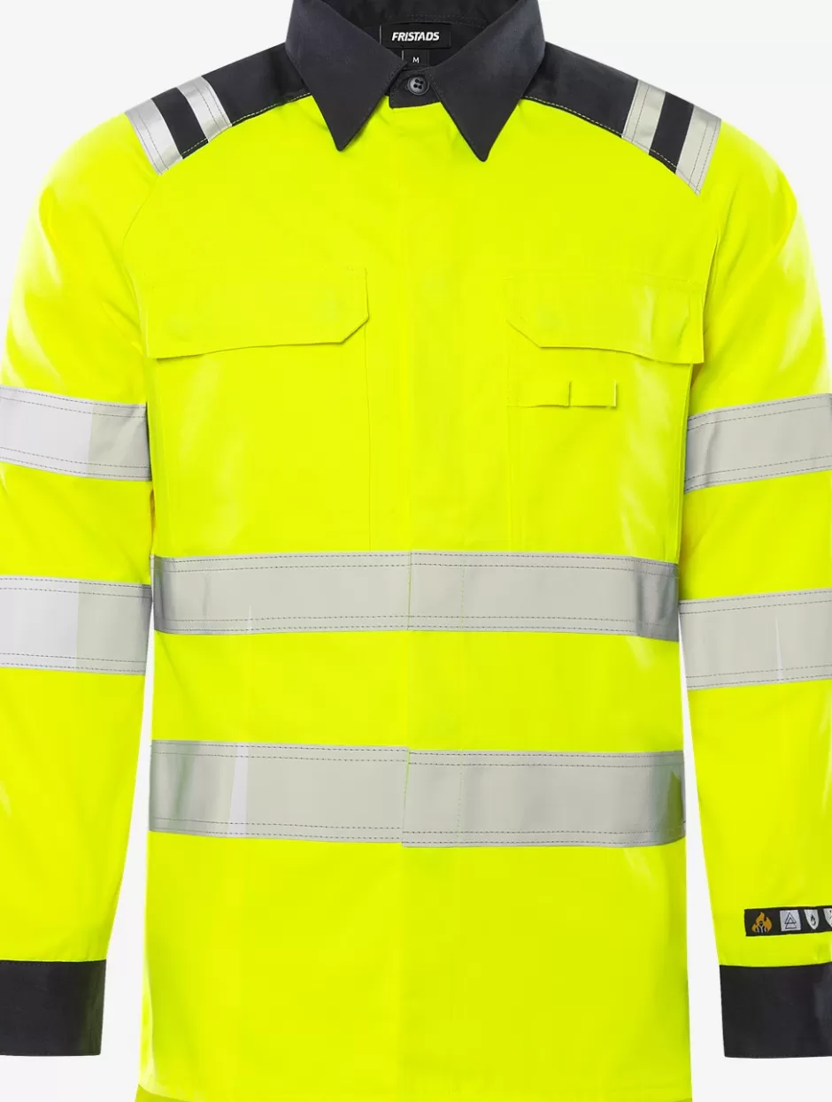 Best Fristads Flamestat Hi Vis Skjorte Kl.3 7050 ATS Hi-Vis gul/Marine - 171