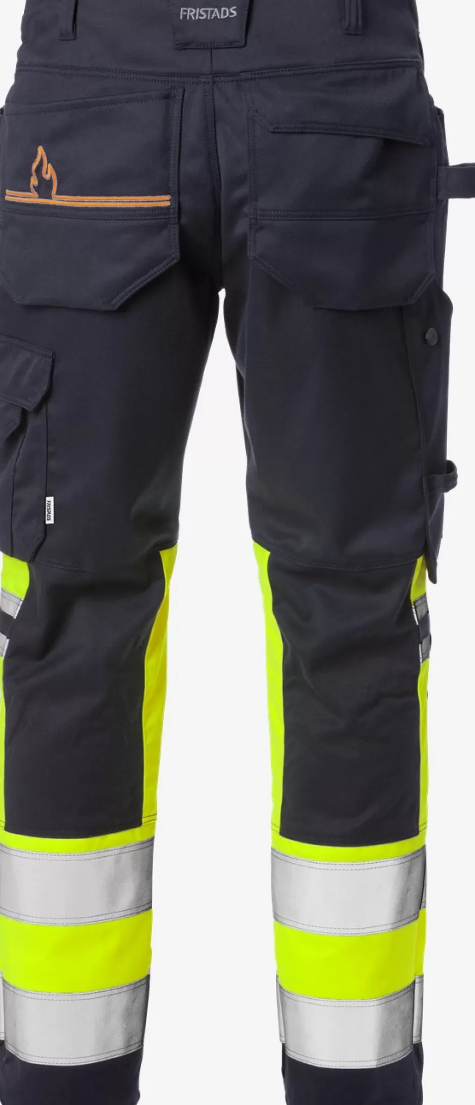 Flash Sale Fristads Flamestat Hi Vis Stretch Håndværkerbukser Kl.1 2163 ATHF Hi-Vis gul/Marine - 171