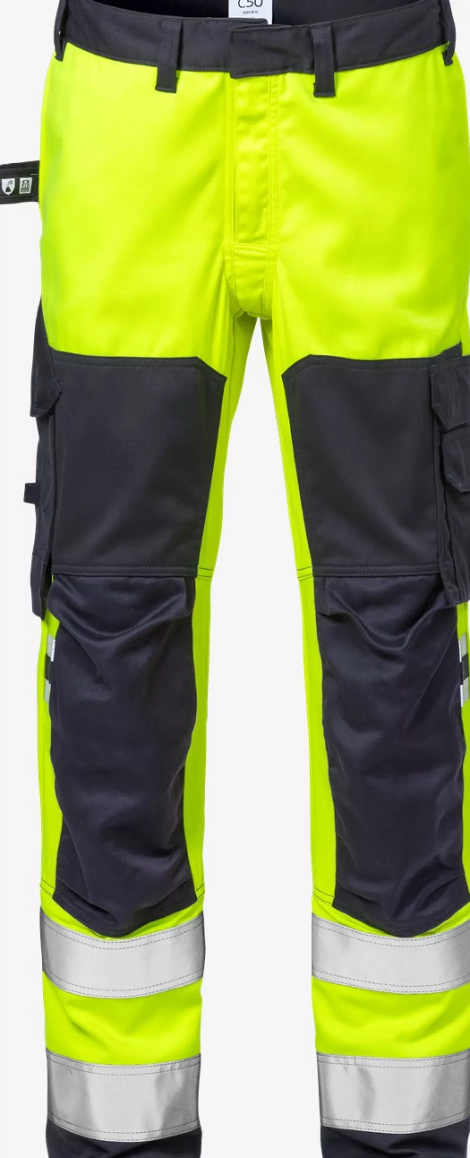 Hot Fristads Flamestat Hi Vis Stretchbukser Kl.2 2161 ATHF Hi-Vis gul/Marine - 171