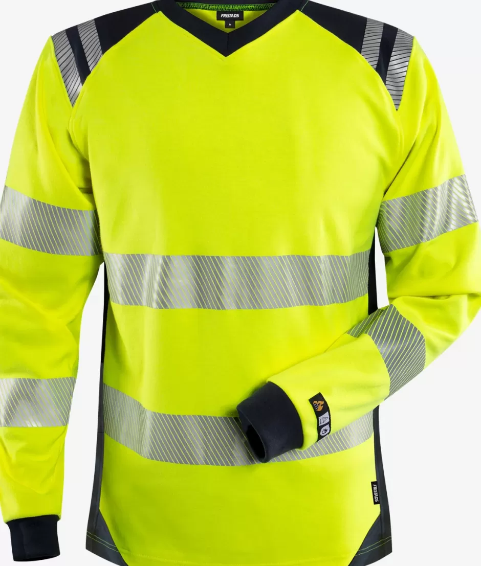 Store Fristads Flamestat Hi Vis T-shirt Dame Kl.3 TFL Hi-Vis gul/Marine - 171