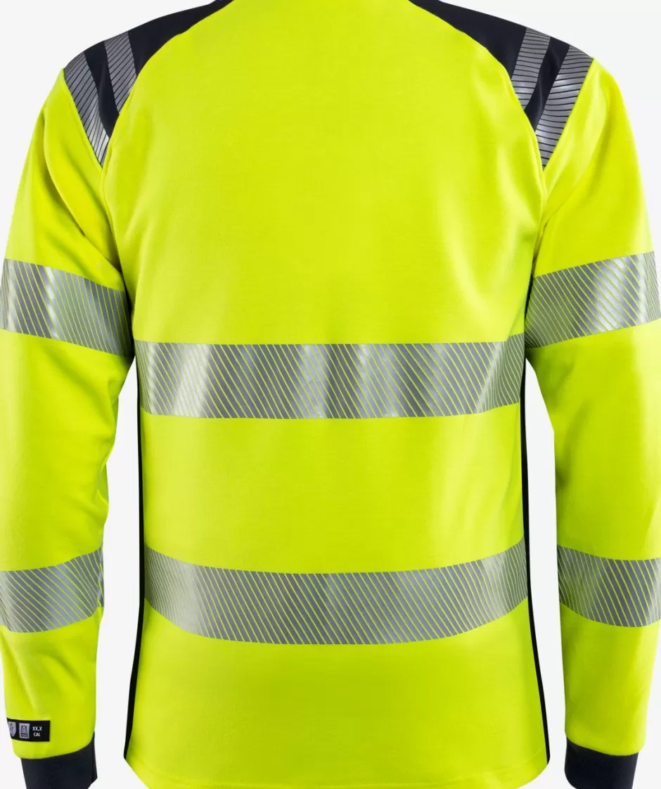 Store Fristads Flamestat Hi Vis T-shirt Dame Kl.3 TFL Hi-Vis gul/Marine - 171