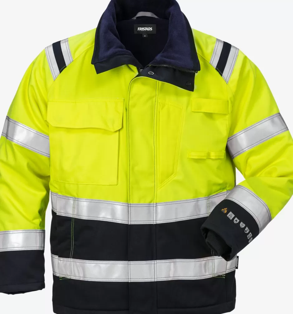 Best Sale Fristads Flamestat Hi Vis Vinterjakke Kl.3 4185 ATHS Hi-Vis gul/Marine - 171