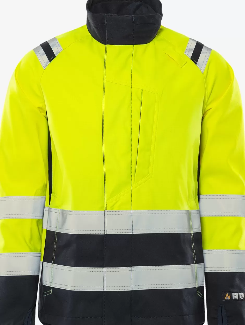 Cheap Fristads Flamestat High Vis Softshell Jakke Kl.3 4016 FSS Hi-Vis gul/Marine - 171