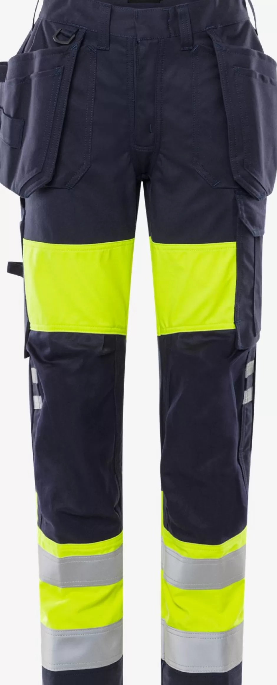 Outlet Fristads Flamestat HiVis Håndværkerbukser Dame Kl.1, 2777 ATHS Hi-Vis gul/Marine - 171