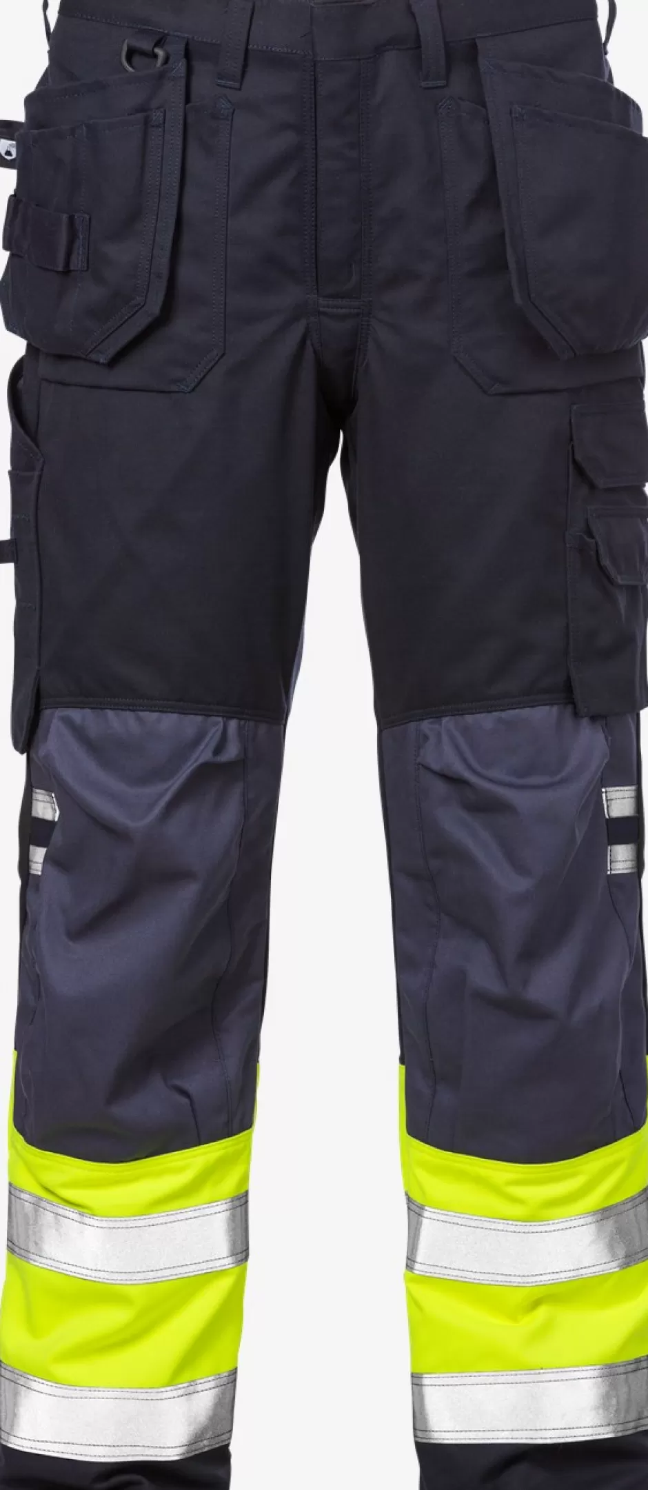 Store Fristads Flamestat HiVis Håndværkerbukser Kl.1 2074 ATHS Hi-Vis gul/Marine - 171