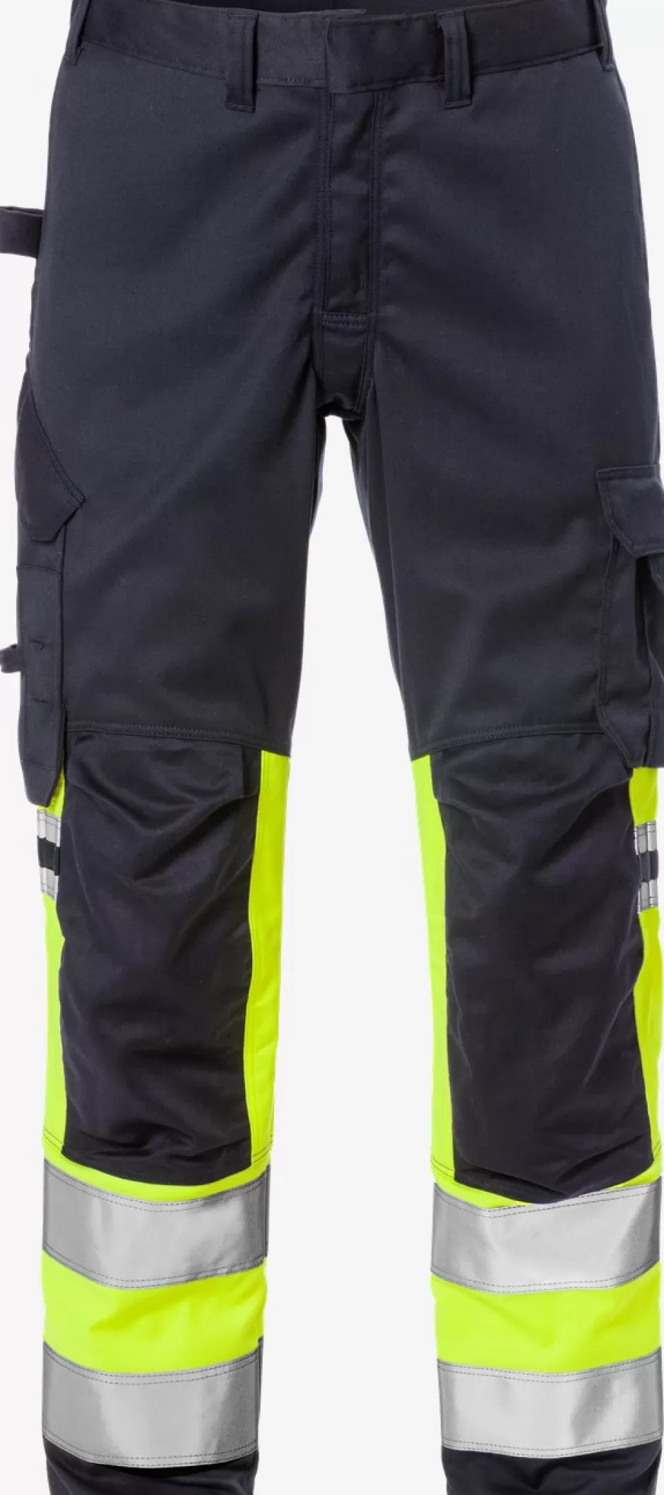 New Fristads Flamestat HiVis Stretch Bukser Kl.1 2162 ATHF Hi-Vis gul/Marine - 171