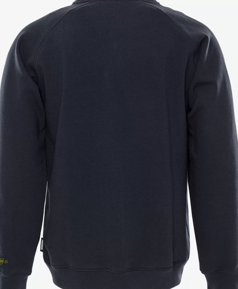 Outlet Fristads FLAMESTAT® Stretch Sweatshirt 7180 MFRN Mørk Marine - 544