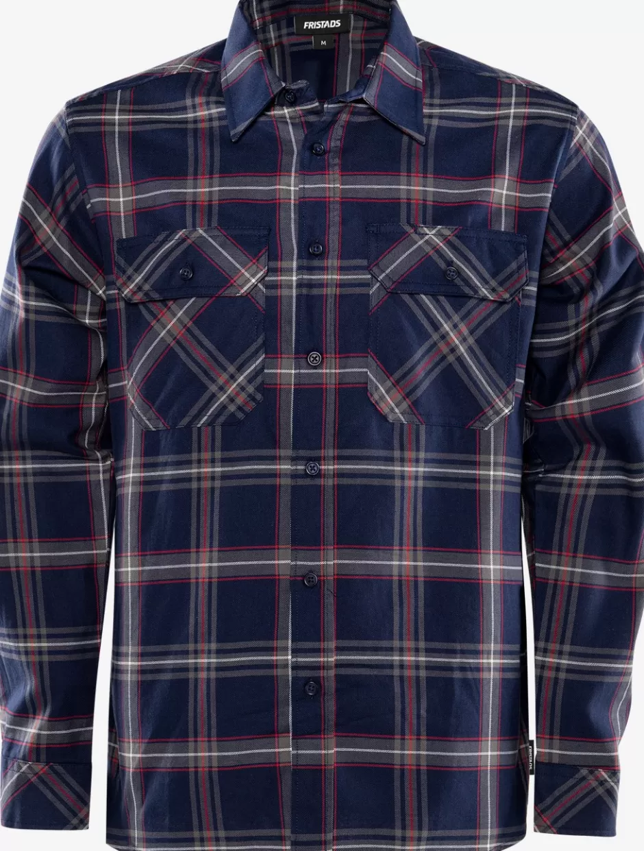 Sale Fristads Flannel Skjorte 7421 Ægte marine - 539