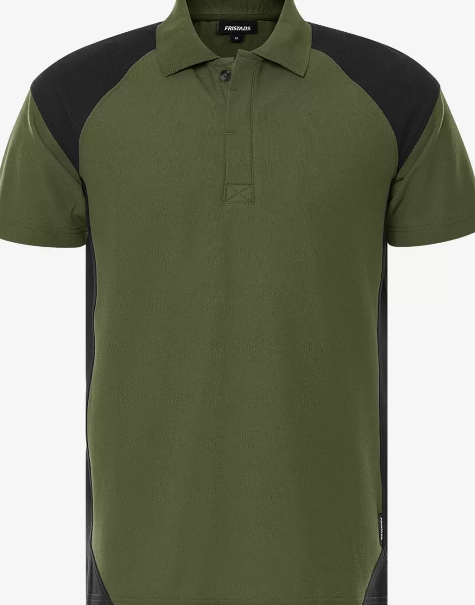 Flash Sale Fristads Heavy Poloshirt 7047 GPM Armygrøn/Sort - 796