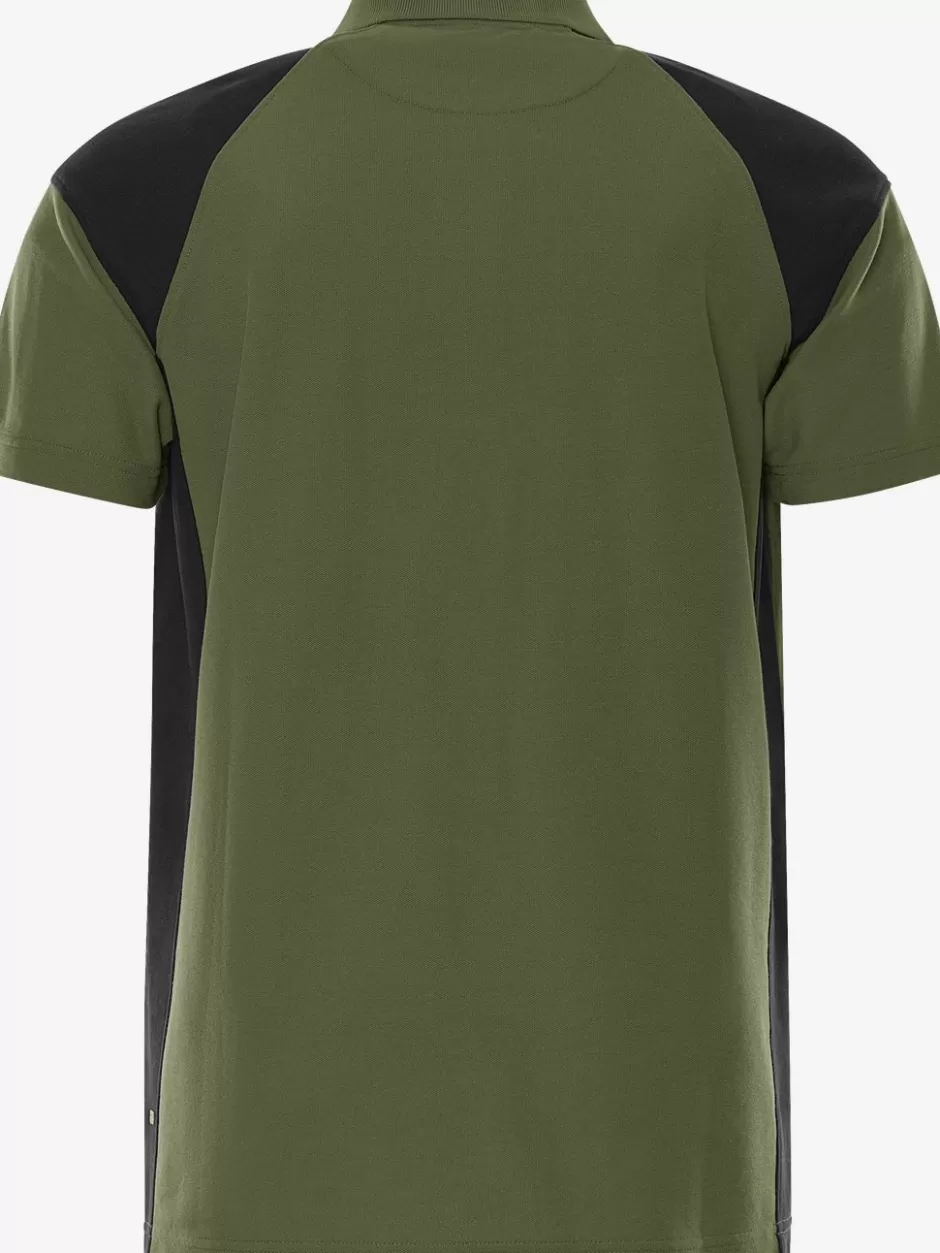 Flash Sale Fristads Heavy Poloshirt 7047 GPM Armygrøn/Sort - 796