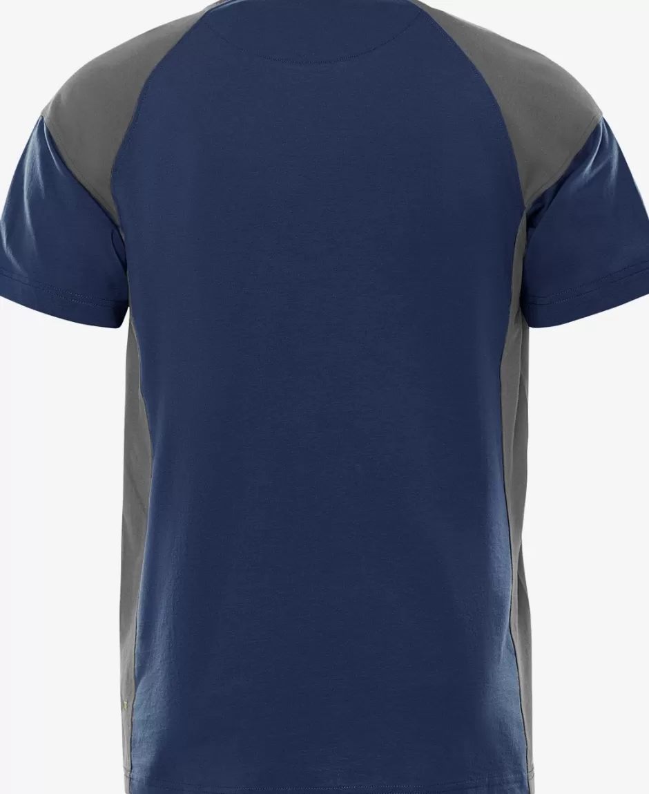 Hot Fristads Heavy T-shirt 7046 GTM Marine/Grå - 586