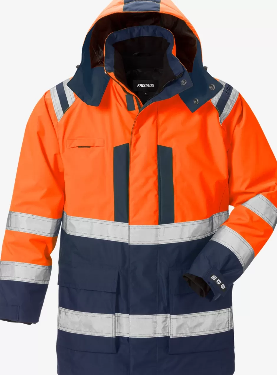 Best Sale Fristads Hi Vis Airtech® 3-i-1 Parka Jakke Kl.3 4036 Hi-Vis Orange/Marine - 271