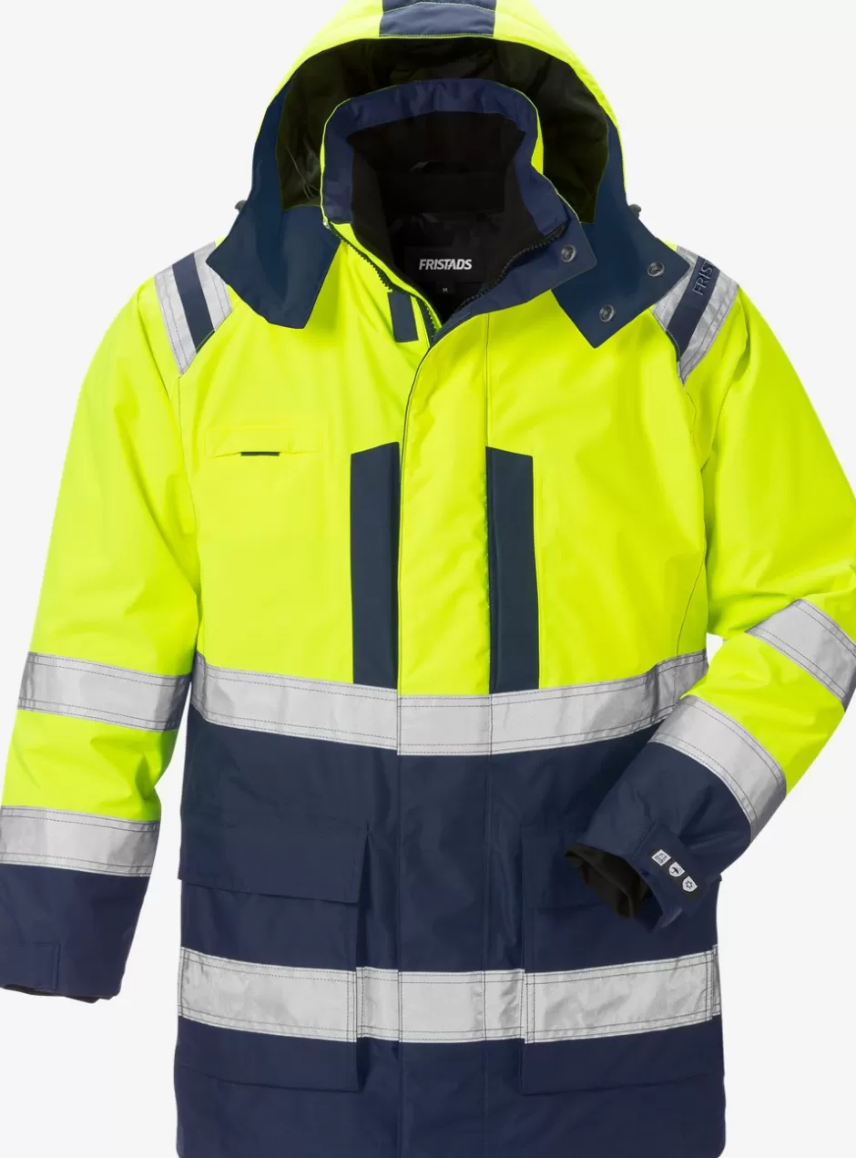 New Fristads Hi Vis Airtech® 3-i-1 Parka Jakke Kl.3 4036 Hi-Vis gul/Marine - 171