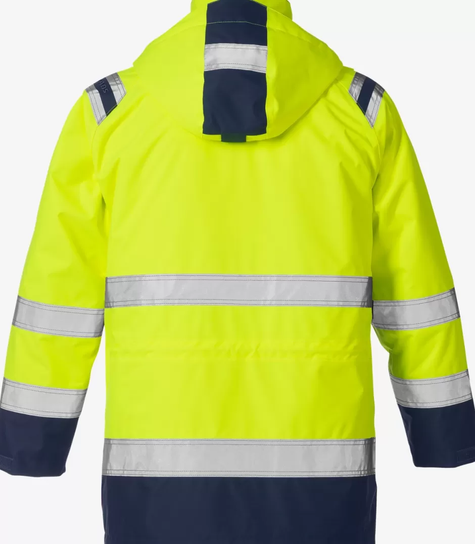 New Fristads Hi Vis Airtech® 3-i-1 Parka Jakke Kl.3 4036 Hi-Vis gul/Marine - 171