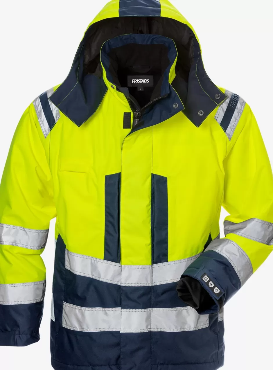 Online Fristads Hi Vis Airtech® Vinterjakke Dame Kl.3 4037 GTT Hi-Vis gul/Marine - 171