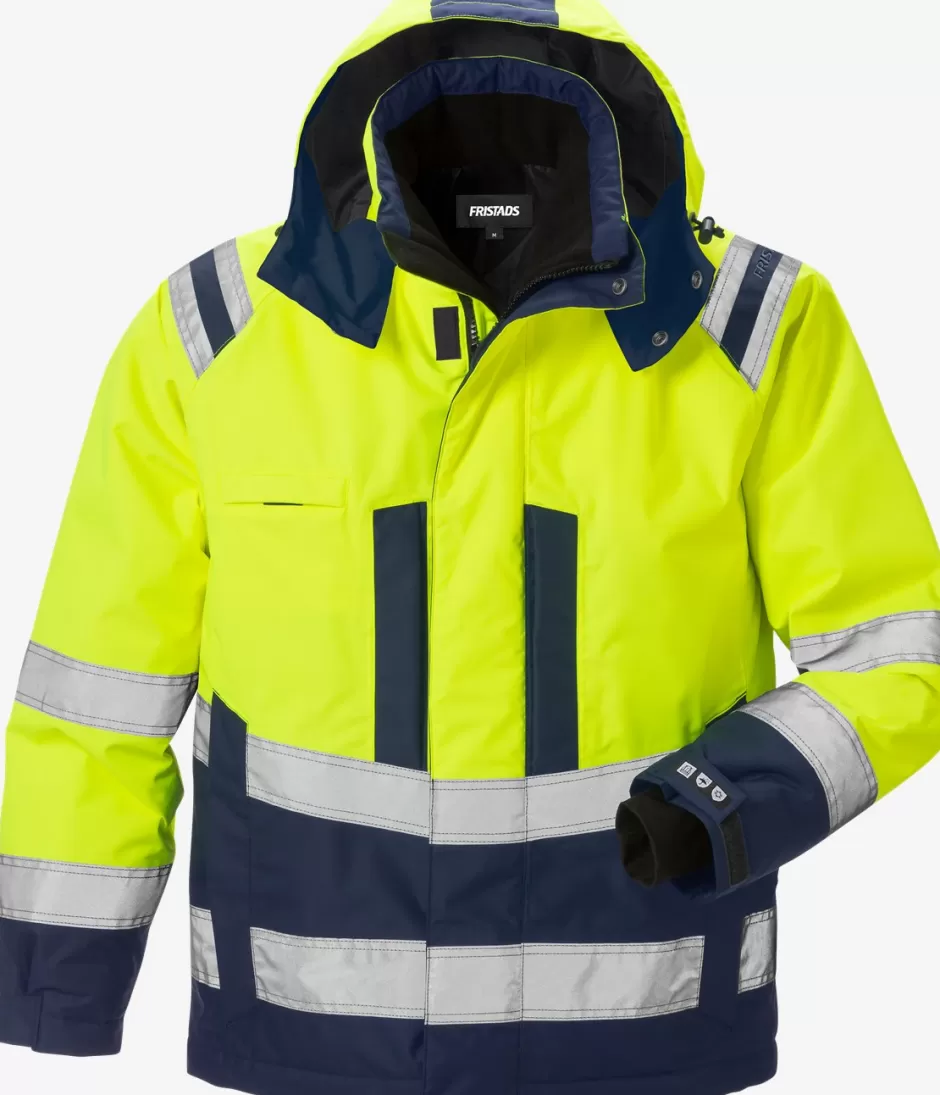 Clearance Fristads Hi Vis Airtech® Vinterjakke Kl.3 4035 Hi-Vis gul/Marine - 171