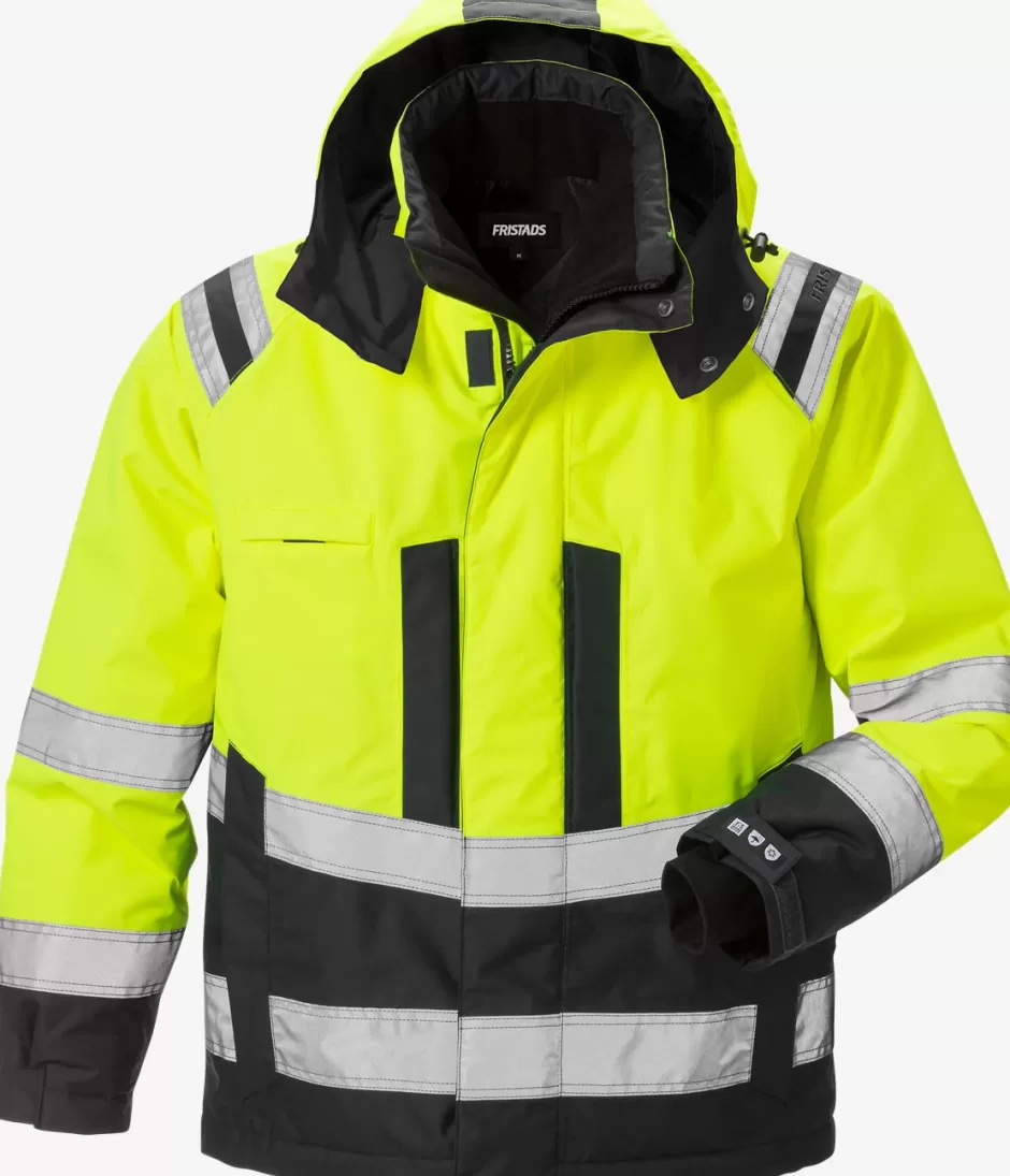 Best Fristads Hi Vis Airtech® Vinterjakke Kl.3 4035 Hi-Vis Gul/Sort - 196