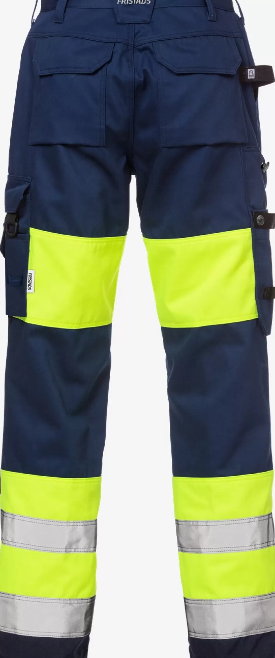 Hot Fristads Hi Vis Bukser Dame Kl.1 2139 Hi-Vis gul/Marine - 171