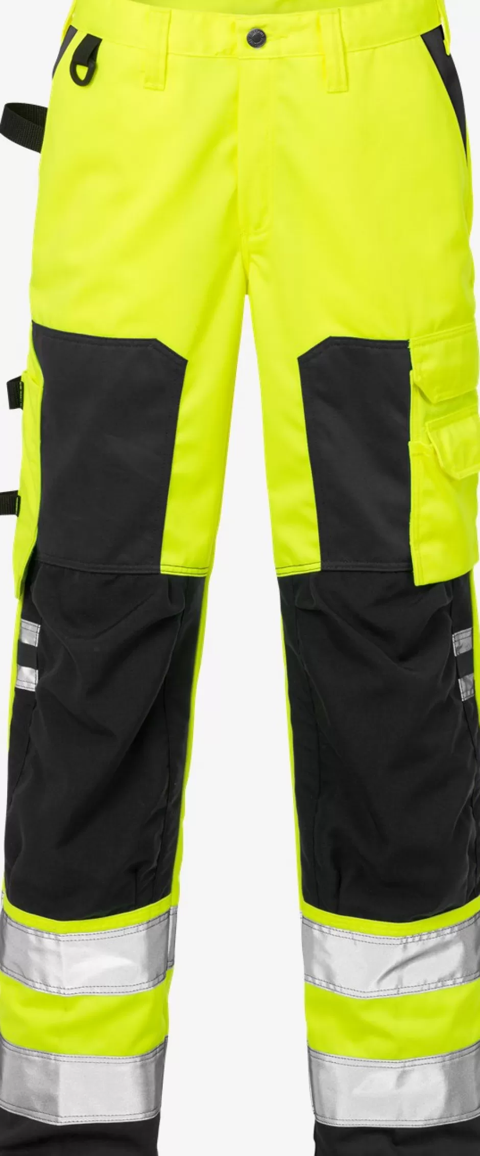 Shop Fristads Hi Vis Bukser Dame Kl.2 2135 Hi-Vis Gul/Sort - 196