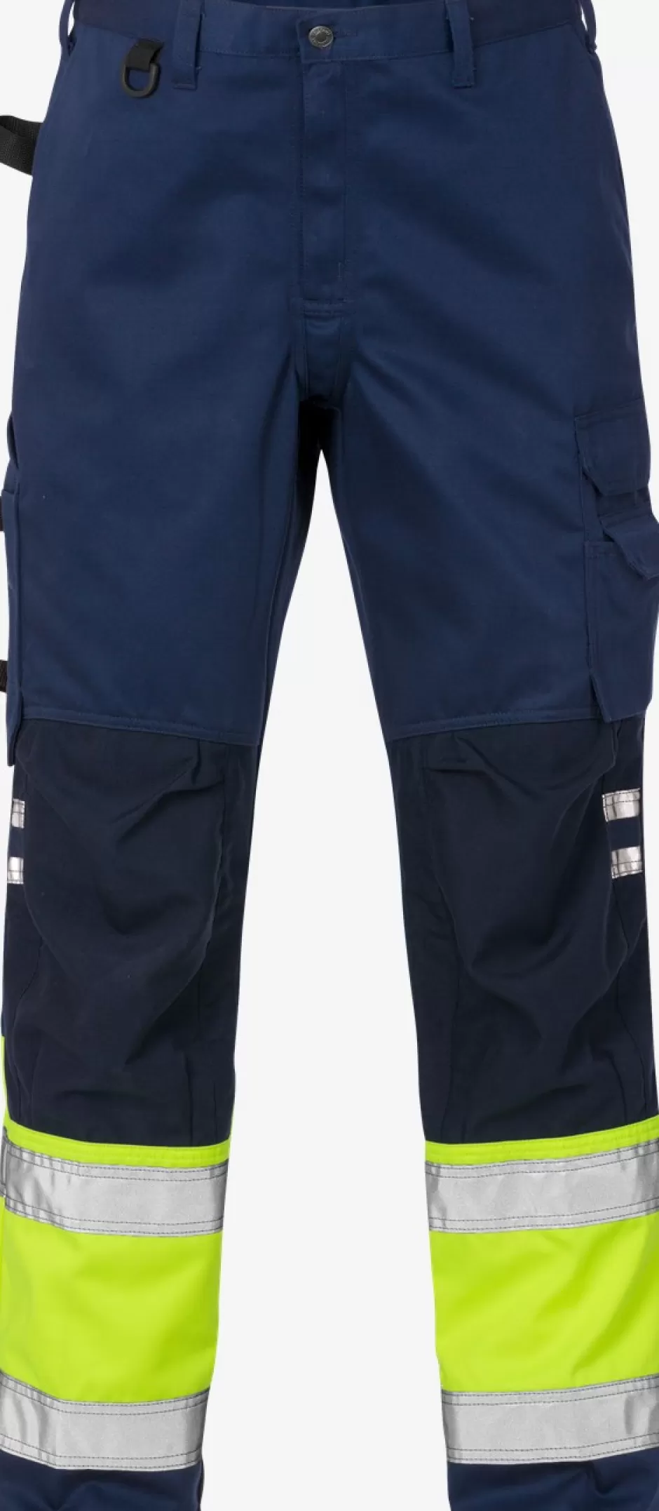 Sale Fristads Hi Vis Bukser Kl.1 2032 Hi-Vis gul/Marine - 171